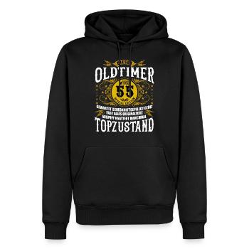 55 Geburtstag 55. Jubiläum 55 Ehrentag Geschenk - Männer Premium Bio Hoodie - Schwarz - Vorne - Nico (187cm)