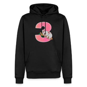 Koala B�r M�dchen 3. Geburtstag drehen 3 koala - Männer Premium Bio Hoodie - Schwarz - Vorne - Nico (187cm)