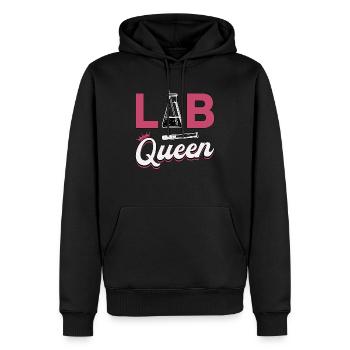 Labortechniker Labor Wissenschaft Queen Geschenk - Männer Premium Bio Hoodie - Schwarz - Vorne - Nico (187cm)