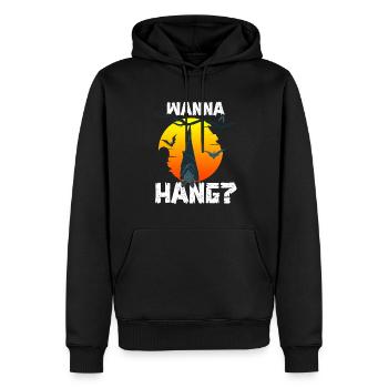 Halloween Costume Horreur Carnaval - Sweat à capuche Premium bio Homme - noir - Devant - Nico (187cm)