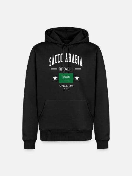 Saudi Arabia - Men’s Premium Organic Hoodie - black