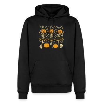 Halloween, Ballett, Skelett, Halloween Party - Männer Premium Bio Hoodie - Schwarz - Vorne - Nico (187cm)