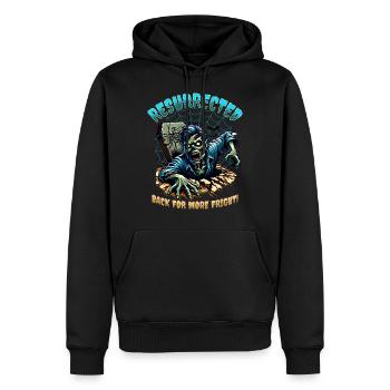 Horror - Zombie Resurrected - Männer Premium Bio Hoodie - Schwarz - Vorne - Nico (187cm)