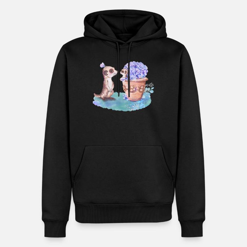 Suricate - Sweat à capuche Premium bio Homme - noir