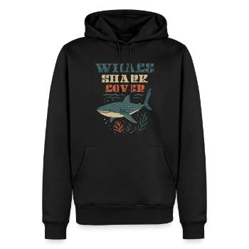 Whale Shark Lover - Männer Premium Bio Hoodie - Schwarz - Vorne - Nico (187cm)
