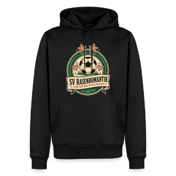 SV Rasenromantik - Männer Premium Bio Hoodie - Schwarz - Vorne - Nico (187cm)