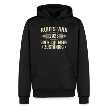Ruhestand 2026 Abschied Kollege Rente - Männer Premium Bio Hoodie - Schwarz - Vorne - Nico (187cm)
