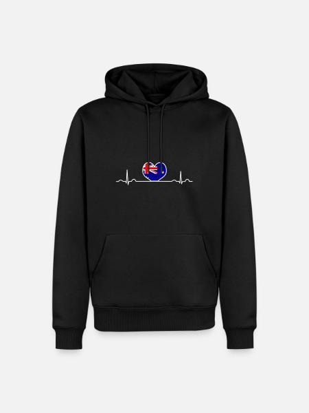 Australien Canberra - Männer Premium Bio Hoodie - Schwarz