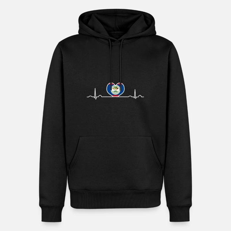 Belize Belmopan - Männer Premium Bio Hoodie - Schwarz