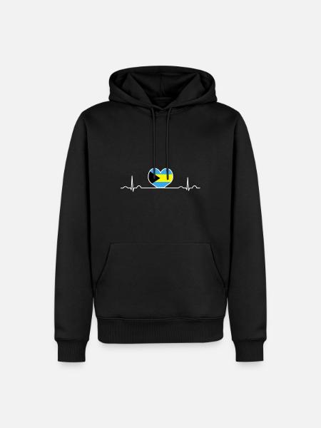 Bahamas - Men’s Premium Organic Hoodie - black