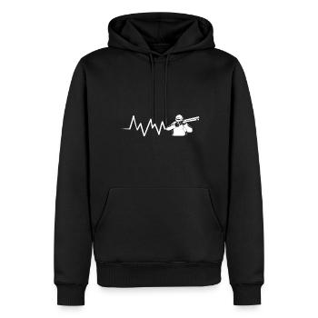 Jagd Jagd - Männer Premium Bio Hoodie - Schwarz - Vorne - Nico (187cm)
