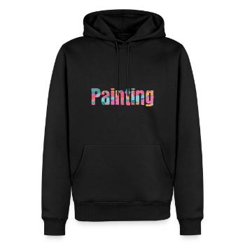 Maler Zeichner für Künstler - Männer Premium Bio Hoodie - Schwarz - Vorne - Nico (187cm)