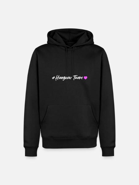 Hangover Team Heart - Men’s Premium Organic Hoodie - black
