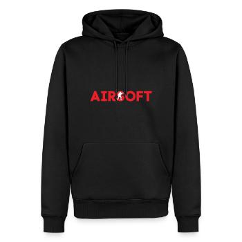 Airsoft Freizeit im Namen - Männer Premium Bio Hoodie - Schwarz - Vorne - Nico (187cm)