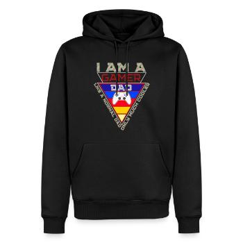 Gamer Dad - Men’s Premium Organic Hoodie - black - Front - Nico (187cm)