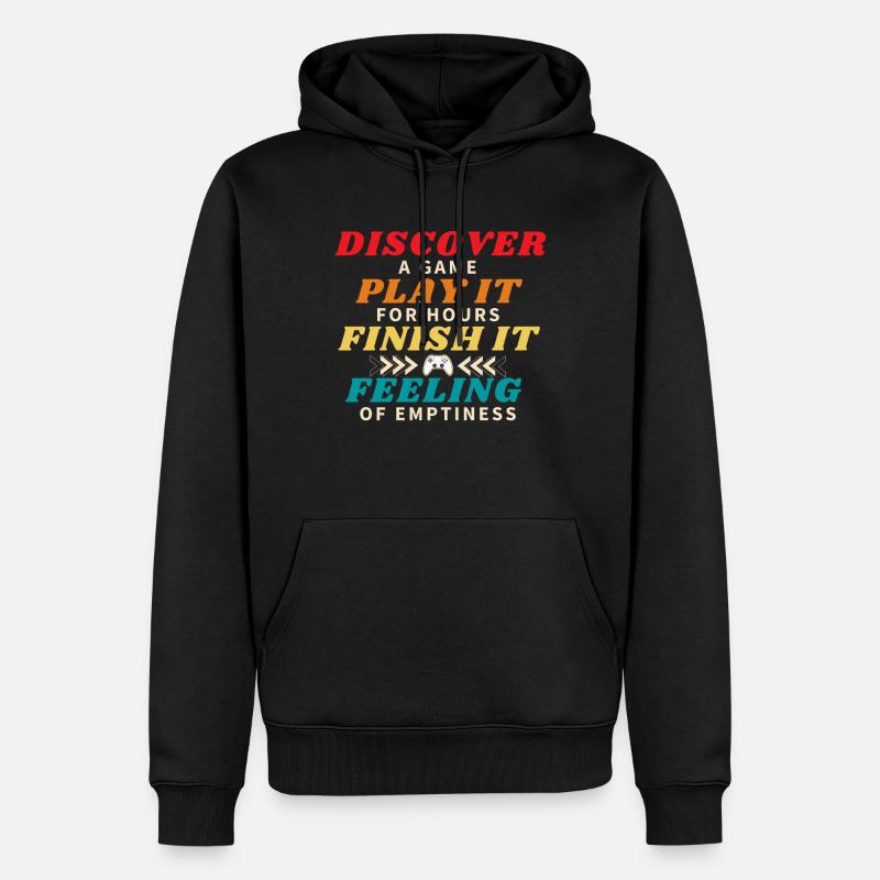 Beenden eines Spiels - Männer Premium Bio Hoodie - Schwarz