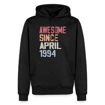 Les Légendes Sont Nées En Avril 1994 - Sweat à capuche Premium bio Homme - noir - Devant - Nico (187cm)