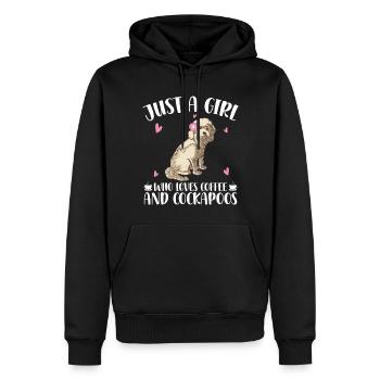 Cockapoo Girls - Sweat à capuche Premium bio Homme - noir - Devant - Nico (187cm)