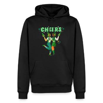 Prost. Fröhlichen St Patrick Tag! - Männer Premium Bio Hoodie - Schwarz - Vorne - Nico (187cm)