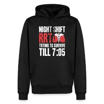 Atemtherapeut Geschenke | Atemtherapeuten Arzt - Männer Premium Bio Hoodie - Schwarz - Vorne - Nico (187cm)