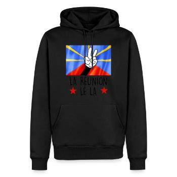 Flagge Wiedersehen Geschenk Mann Frau Kind - Männer Premium Bio Hoodie - Schwarz - Vorne - Nico (187cm)