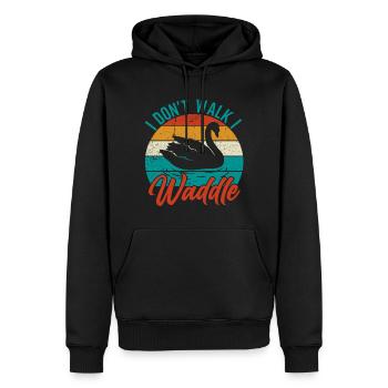 Propriétaire de canard Canard Mère Canard Amoureux Canard - Sweat à capuche Premium bio Homme - noir - Devant - Nico (187cm)