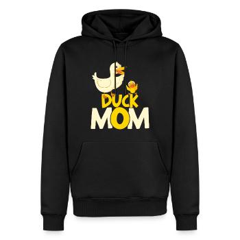 Propriétaire de canard Canard Mère Canard Amoureux Canard - Sweat à capuche Premium bio Homme - noir - Devant - Nico (187cm)