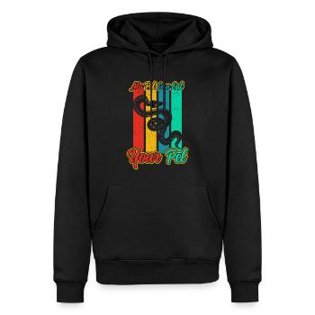 Schlangenbesitzer Schlangenliebhaber Schlangen - Männer Premium Bio Hoodie - Schwarz - Vorne - Nico (187cm)