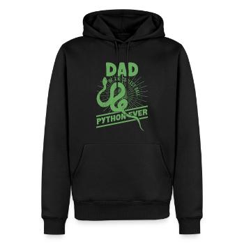 Schlangenbesitzer Schlangenliebhaber Schlangen - Männer Premium Bio Hoodie - Schwarz - Vorne - Nico (187cm)
