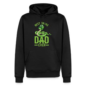 Schlangenbesitzer Schlangenliebhaber Schlangen - Männer Premium Bio Hoodie - Schwarz - Vorne - Nico (187cm)