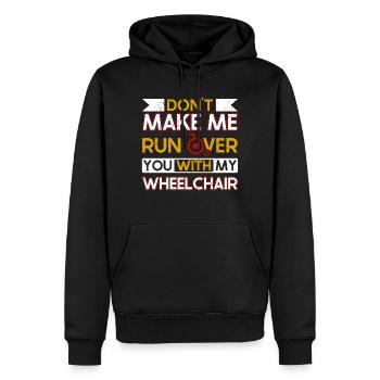 Wheelchair leg amputation consciousness amputation - Men’s Premium Organic Hoodie - black - Front - Nico (187cm)
