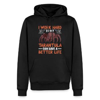 Vogelspinne Spinnen Haustier Vogelspinnen Sammler - Männer Premium Bio Hoodie - Schwarz - Vorne - Nico (187cm)