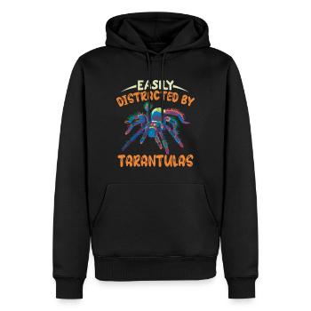 Vogelspinne Spinnen Haustier Vogelspinnen Sammler - Männer Premium Bio Hoodie - Schwarz - Vorne - Nico (187cm)