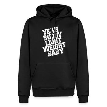YES BUDDY LIGHT WEIGHT BABY - Ronnie Coleman - Sweat à capuche Premium bio Homme - noir - Devant - Nico (187cm)