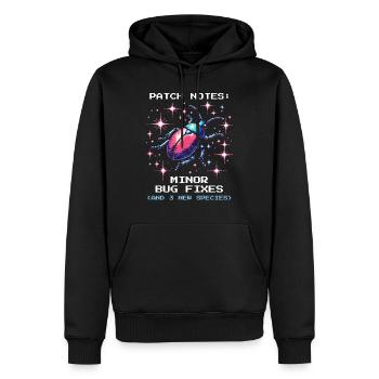 Mise à jour Espèces Entomologie Entomologie Pixel Gaming Nerd - Sweat à capuche Premium bio Homme - noir - Devant - Nico (187cm)