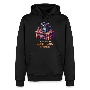 3D-Druck Crafting Table | Druckbett Setup - Männer Premium Bio Hoodie - Schwarz - Vorne - Nico (187cm)