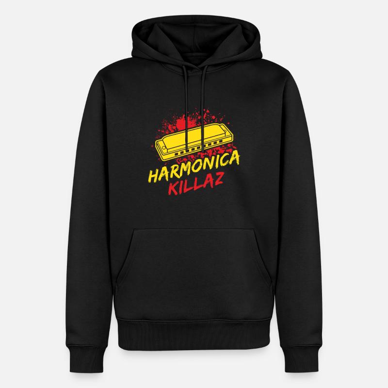 drôle d’harmonica joueur Killaz harmonica - Sweat à capuche Premium bio Homme - noir