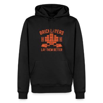 Funny Mason Saying Construction Worker Humor - Men’s Premium Organic Hoodie - black - Front - Nico (187cm)