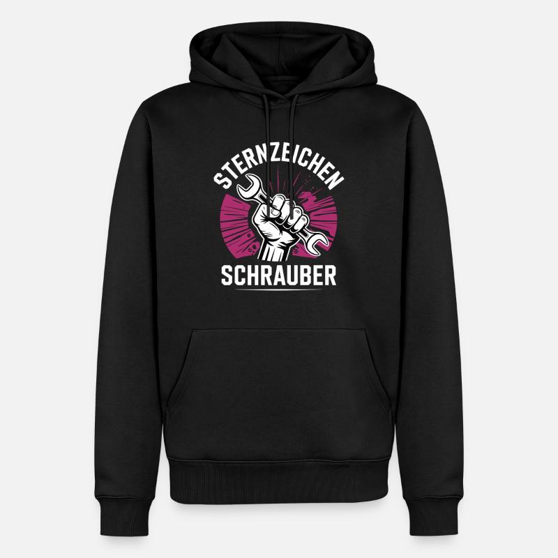 Sternzeichen Schrauber – - Männer Premium Bio Hoodie - Schwarz
