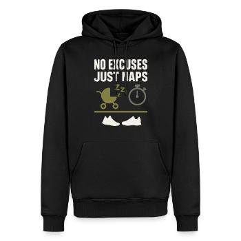 Kinderzimmervater Vaterschaft Pride - Männer Premium Bio Hoodie - Schwarz - Vorne - Nico (187cm)