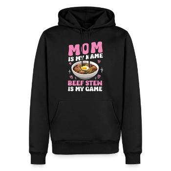 Nourriture drôle de Thanksgiving -fans Meme - Sweat à capuche Premium bio Homme - noir - Devant - Nico (187cm)