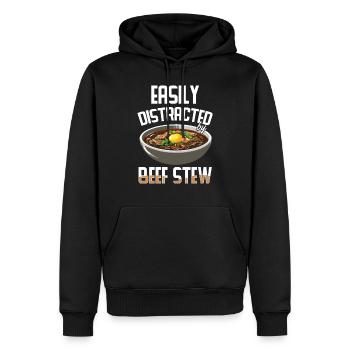 Nourriture drôle de Thanksgiving -fans Meme - Sweat à capuche Premium bio Homme - noir - Devant - Nico (187cm)
