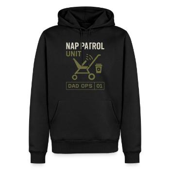 Kinderzimmervater Vaterschaft Pride - Männer Premium Bio Hoodie - Schwarz - Vorne - Nico (187cm)