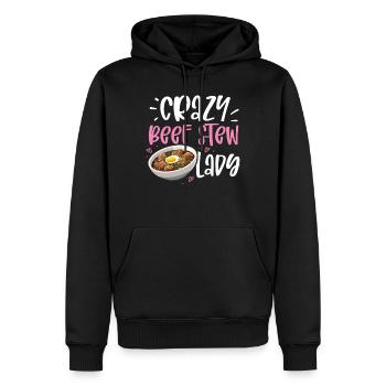 Nourriture drôle de Thanksgiving -fans Meme - Sweat à capuche Premium bio Homme - noir - Devant - Nico (187cm)