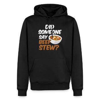 Nourriture drôle de Thanksgiving -fans Meme - Sweat à capuche Premium bio Homme - noir - Devant - Nico (187cm)