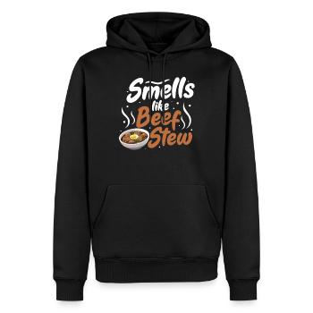 Nourriture drôle de Thanksgiving -fans Meme - Sweat à capuche Premium bio Homme - noir - Devant - Nico (187cm)