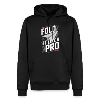Papierflugzeugbauer Diy Folding Experte Creative - Männer Premium Bio Hoodie - Schwarz - Vorne - Nico (187cm)