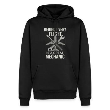 Aviation Mechanic Faa Humor Aircraft Technician - Männer Premium Bio Hoodie - Schwarz - Vorne - Nico (187cm)