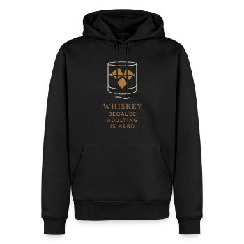 Whisky -liebhaber Verkostungsclub Bourbon Scotch - Männer Premium Bio Hoodie - Schwarz - Vorne - Nico (187cm)