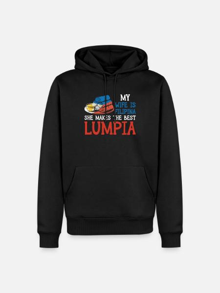 Spring Rolls Wife Lumpia - Men’s Premium Organic Hoodie - black